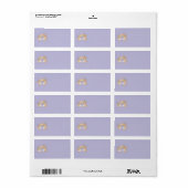 Pastel regenboog kantoorartikelen etiket (Full Sheet)