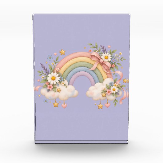Pastel regenboog kantoorartikelen  fotoblokken (Voorkant)