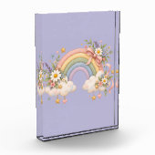 Pastel regenboog kantoorartikelen  fotoblokken (Links)