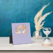Pastel regenboog kantoorartikelen fotoplaat (Insitu)