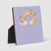 Pastel regenboog kantoorartikelen fotoplaat (Voorkant)