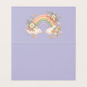 Pastel regenboog kantoorartikelen kaart (Binnenkant ongevouwen)