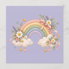 Pastel regenboog kantoorartikelen menu