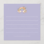 Pastel regenboog kantoorartikelen menu (Achterkant)