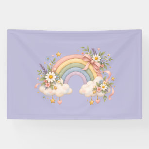 Pastel Regenboog Kantoorartikelen Spandoek