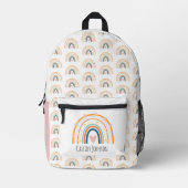 Pastel regenboog kinderen bedrukte rugzak (Voorkant)