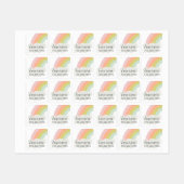 Pastel Regenboog Kinderen Labels (Vel)