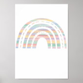 Pastel Regenboog Kledingkast Poster Kinderkamer Pr (Voorkant)