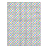 Pastel Regenboog Kleur Puzzel Geometrisch Patroon Tafelkleed (Voorkant)