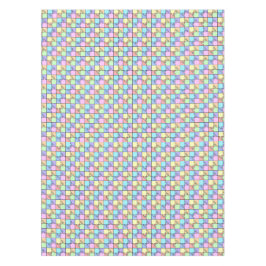 Pastel Regenboog Kleur Puzzel Geometrisch Patroon Tafelkleed