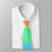 Pastel regenboog kleur strepen ontwerp stropdas (Gebonden)