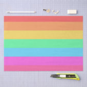 Pastel regenboog kleur strepen ontwerp tissuepapier (Craft)