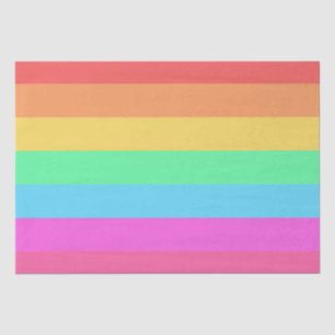 Pastel regenboog kleur strepen ontwerp tissuepapier