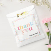 Pastel Regenboog Kleuren Baby shower Dank u Bedankzakje (Gezegeld)