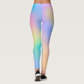Pastel Regenboog Kleuren Ombre Leggings (Achterkant)