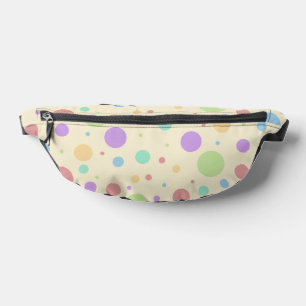 Pastel regenboog kleuren PolkaDot Heuptasje