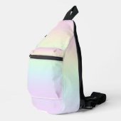 Pastel regenboog kleuren sling bag (Rechterhoek)