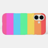 Pastel Regenboog Kleuren Strepen Ontwerp Case-Mate iPhone Case (Achterkant (horizontaal))