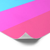 Pastel Regenboog Kleuren Strepen Ontwerp Poster (Hoek)