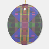 Pastel Regenboog Kleurrijke Geometrisch Keramisch Ornament (Links)