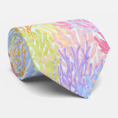 Pastel Regenboog Koraalrif Stropdas (Opgerold)