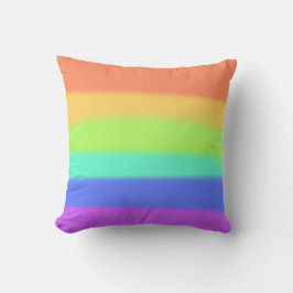 Pastel Regenboog Kussen