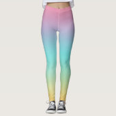 Pastel Regenboog Leggings (Voorkant)