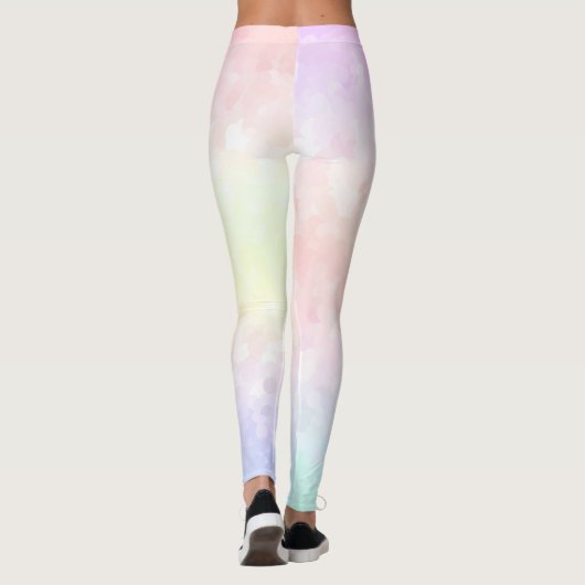 Pastel Regenboog Leggings (Achterkant)