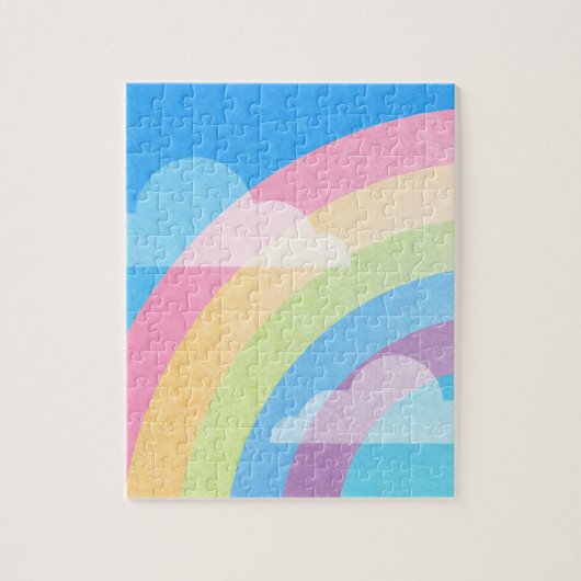 Pastel Regenboog Legpuzzel (Verticaal)