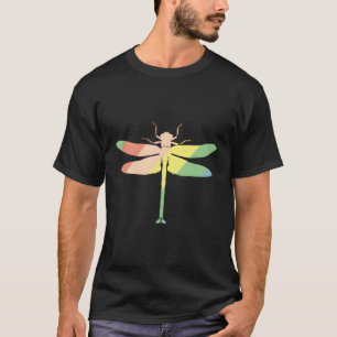 Pastel Regenboog Libel T-shirt