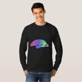 Pastel Regenboog luiaard T-shirt (Voorkant volledig)