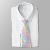 Pastel Regenboog Luipaardprint Halsebandje Stropdas (Gebonden)