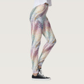 Pastel Regenboog Luipaardprint Leggings (Rechts)