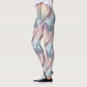 Pastel Regenboog Luipaardprint Leggings (Links)