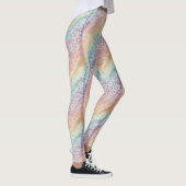 Pastel Regenboog Luipaardprint Leggings (Rechts)