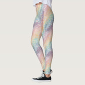 Pastel Regenboog Luipaardprint Leggings (Links)