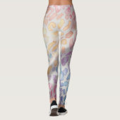 Pastel Regenboog Luipaardprint Leggings (Achterkant)