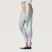 Pastel Regenboog Luipaardprint Leggings (Links)