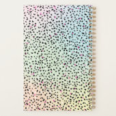 Pastel Regenboog Luipaardprint Planner (Achterkant)