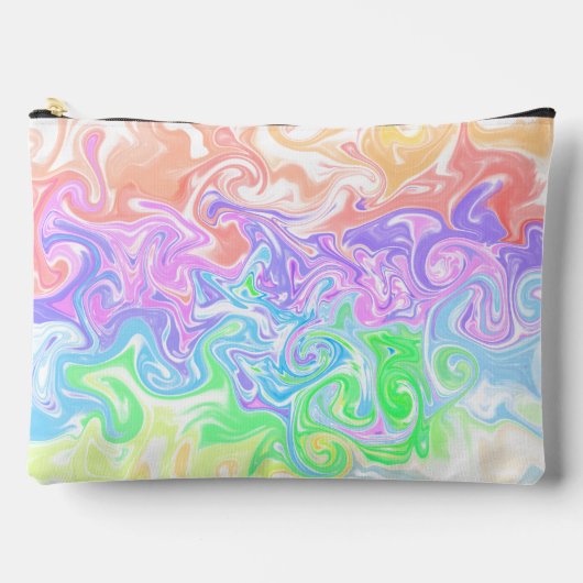 Pastel Regenboog Marmer Wervel Abstracte Kunst Etui (Voorkant)