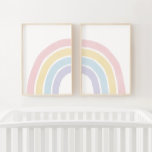 Pastel Regenboog Meisje Kinderkamer Decor Muurkunst Sets<br><div class="desc">Voeg een finishing touch toe aan de ruimte van je kleintje met deze set van twee pastel regenboog prints,  ideaal voor meer dan een wieg of dressoir.</div>