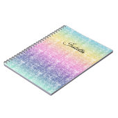 Pastel regenboog met de Naam van het Manuscript of Notitieboek (Linkerzijde)