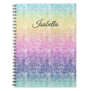 Pastel regenboog met de Naam van het Manuscript of Notitieboek