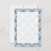 Pastel-regenboog met Faux Rustic Paper-kaart Kaart (Voorkant)