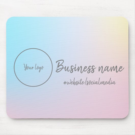 Pastel Regenboog Muismat (Voorkant)