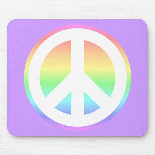 Pastel Regenboog Muismat (Voorkant)