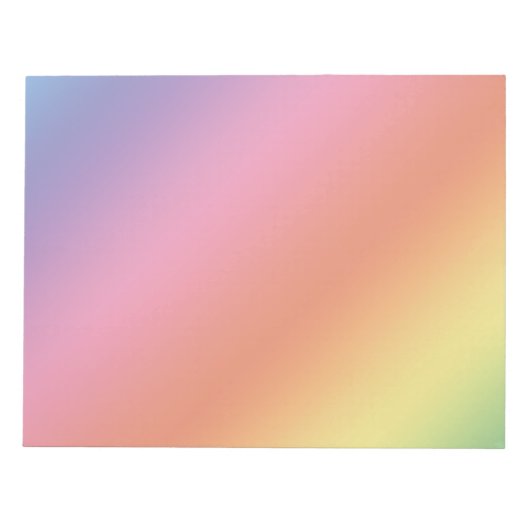 Pastel Regenboog Notitieblok (Voorkant)