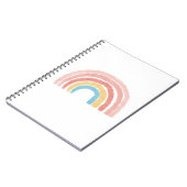 Pastel Regenboog Notitieboek (Linkerzijde)