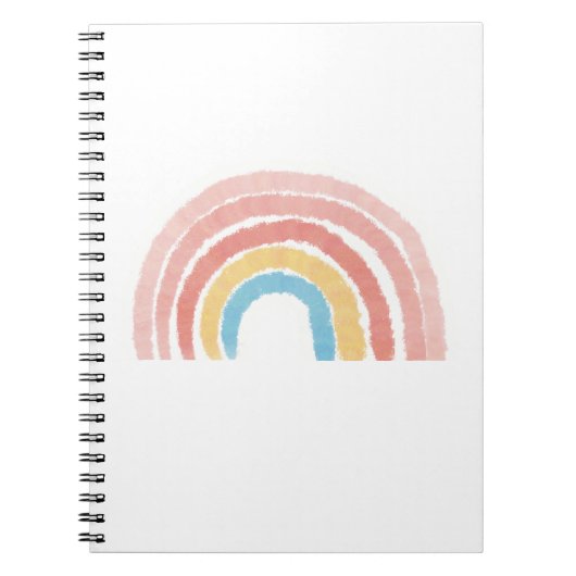 Pastel Regenboog Notitieboek (Voorkant)