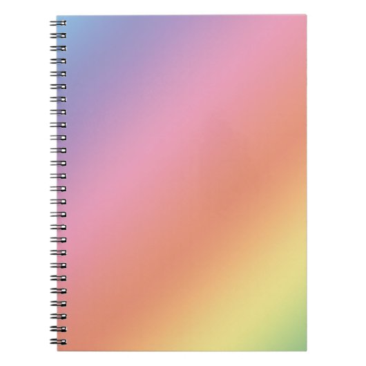 Pastel Regenboog Notitieboek (Voorkant)